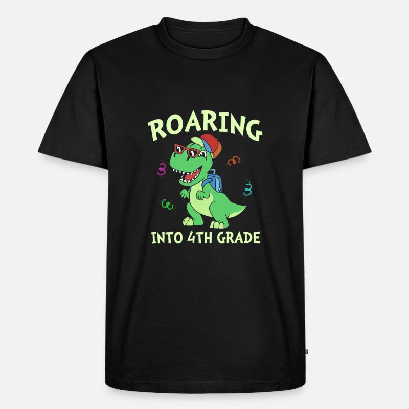 4. Klasse - Männer Premium Bio T-Shirt - Schwarz