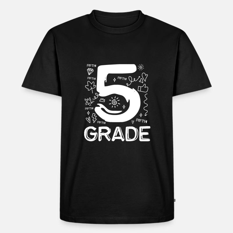 5. Klasse - Männer Premium Bio T-Shirt - Schwarz