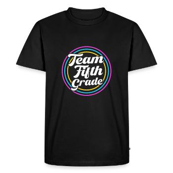 5th Grade - Men's Premium Organic T-Shirt - black - Front - Nico (187cm)