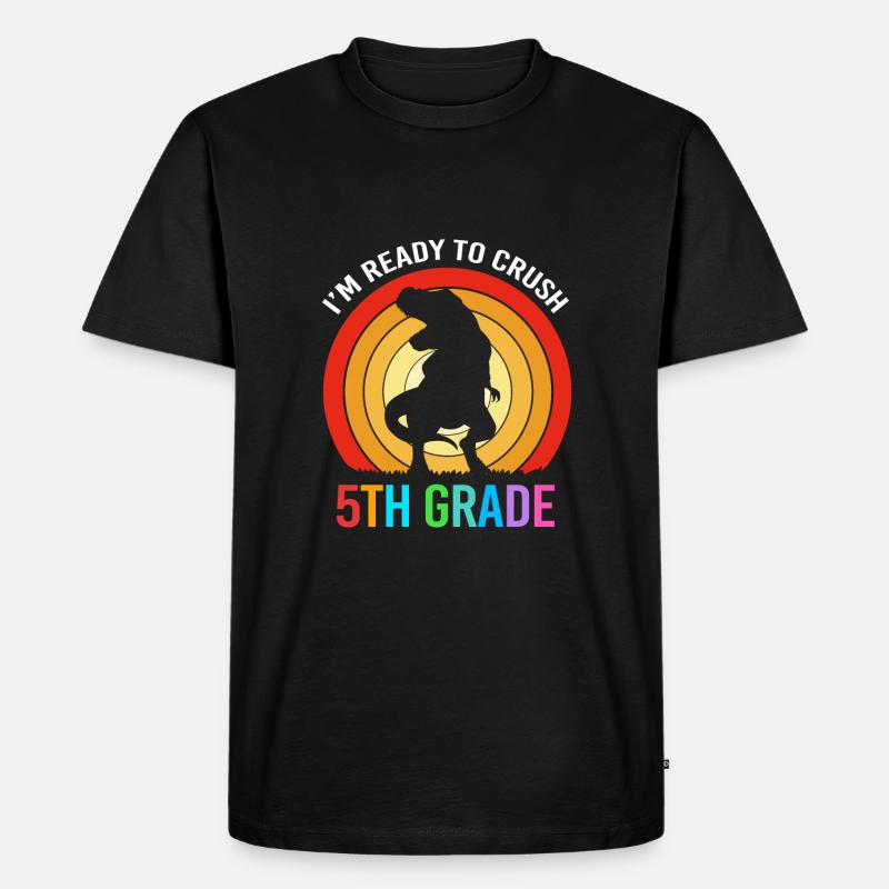 5. Klasse - Männer Premium Bio T-Shirt - Schwarz