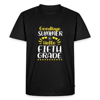 5th Grade - Men's Premium Organic T-Shirt - black - Front - Nico (187cm)