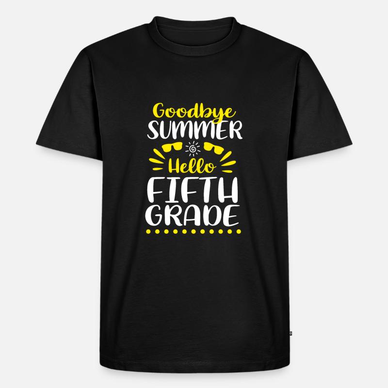 5. Klasse - Männer Premium Bio T-Shirt - Schwarz