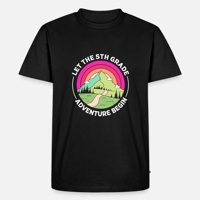 5. Klasse - Männer Premium Bio T-Shirt - Schwarz