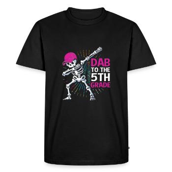 5th Grade - Men's Premium Organic T-Shirt - black - Front - Nico (187cm)