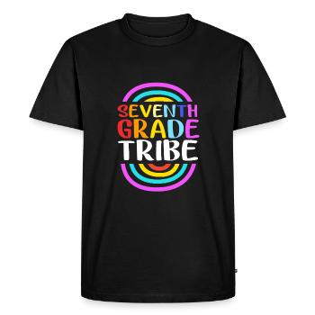 7th Grade - Men's Premium Organic T-Shirt - black - Front - Nico (187cm)