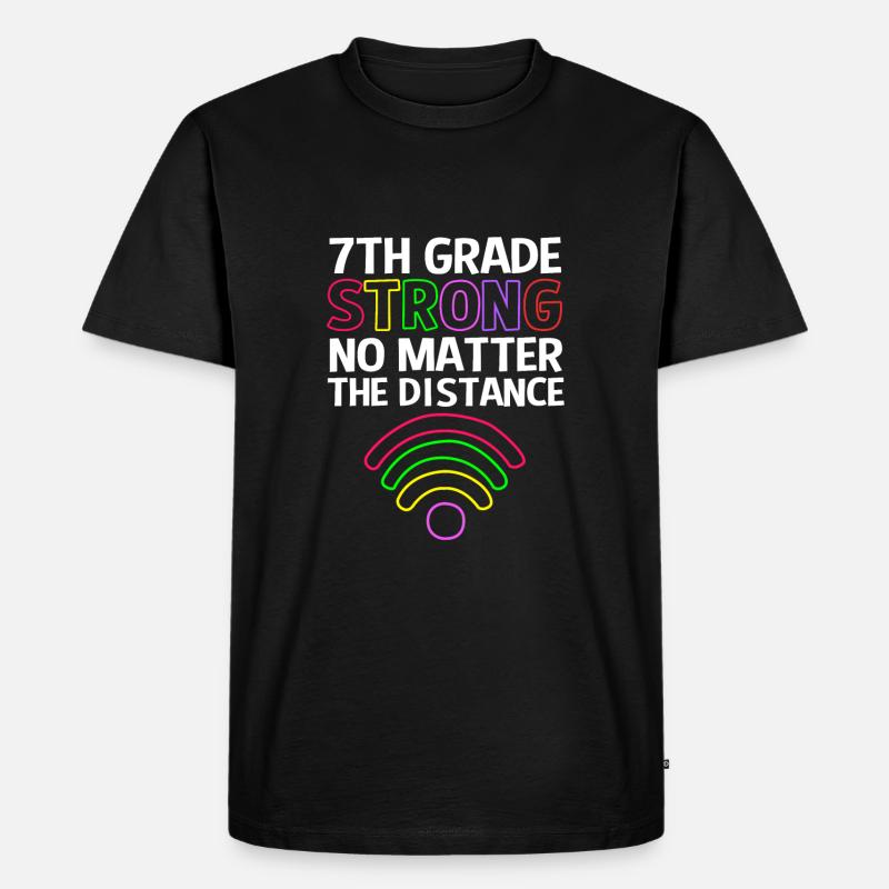 7. Klasse - Männer Premium Bio T-Shirt - Schwarz