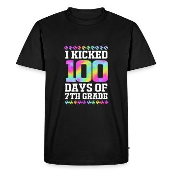 7th Grade - Men's Premium Organic T-Shirt - black - Front - Nico (187cm)