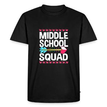 Enseignants de collège - T-shirt Premium bio Homme - noir - Devant - Nico (187cm)