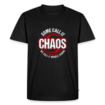 Enseignants de collège - T-shirt Premium bio Homme - noir - Devant - Nico (187cm)
