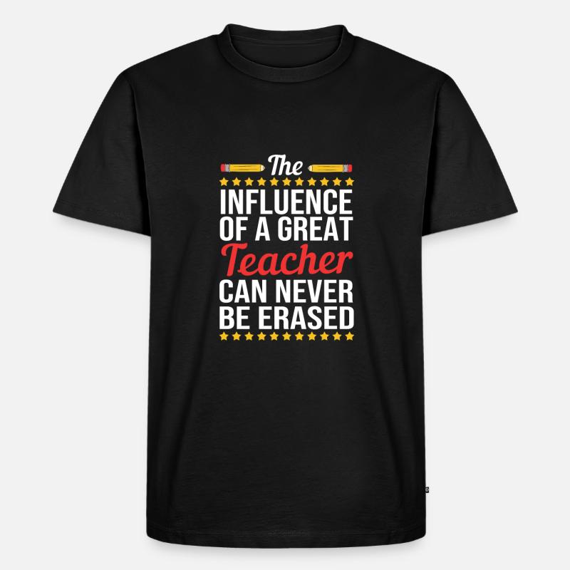 Lehrer der Mittelstufe - Männer Premium Bio T-Shirt - Schwarz