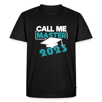 Master 2023 Graduation Graduation Uni - Men's Premium Organic T-Shirt - black - Front - Nico (187cm)