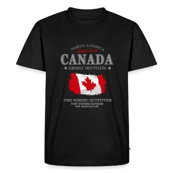 Kanada - Maple Leaf - Canada - Men's Premium Organic T-Shirt - black - Front - Nico (187cm)