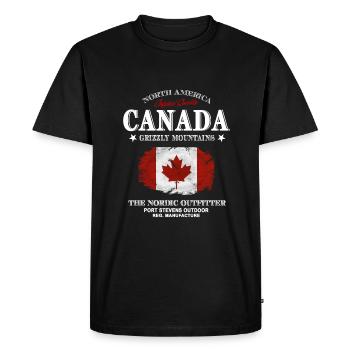 Kanada - Maple Leaf - Canada - Men's Premium Organic T-Shirt - black - Front - Nico (187cm)