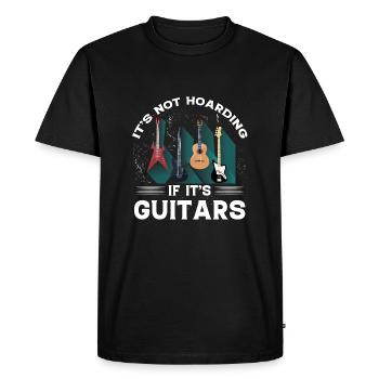 It's not hoarding if it's guitars - Men's Premium Organic T-Shirt - black - Front - Nico (187cm)