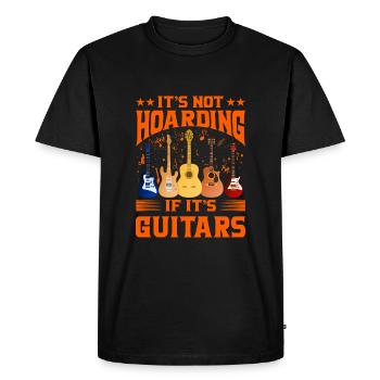 It's not hoarding if it's guitars - Men's Premium Organic T-Shirt - black - Front - Nico (187cm)