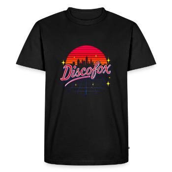 Discofox - Men's Premium Organic T-Shirt - black - Front - Nico (187cm)