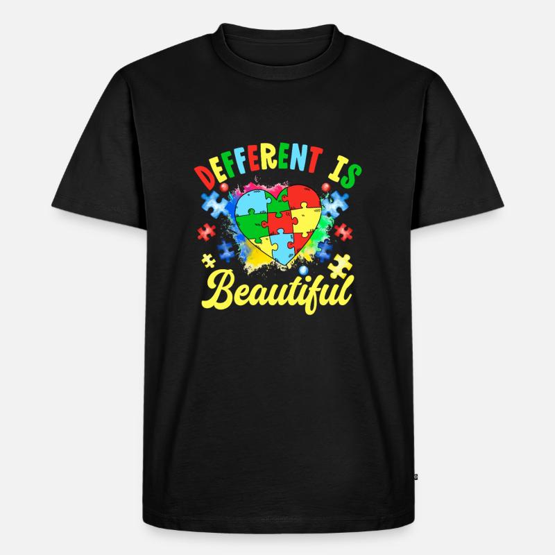 Anders ist schön - Männer Premium Bio T-Shirt - Schwarz