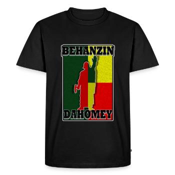Behanzin Dahomey - T-shirt Premium bio Homme - noir - Devant - Nico (187cm)