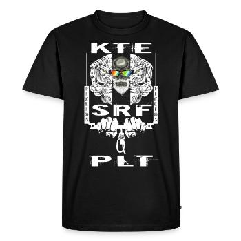 KITE SURF PILOT - Men's Premium Organic T-Shirt - black - Front - Nico (187cm)