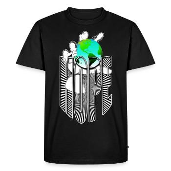 Hope for the Earth - Climate Protection - Men's Premium Organic T-Shirt - black - Front - Nico (187cm)