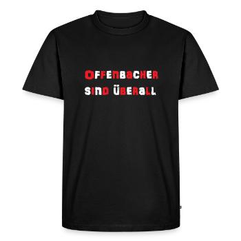 Offenbach - Men's Premium Organic T-Shirt - black - Front - Nico (187cm)