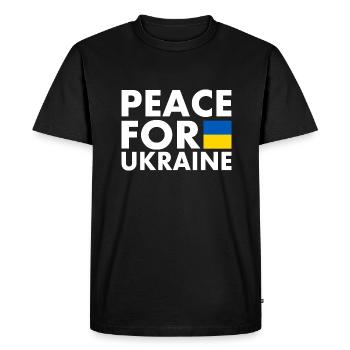 Ukraine - T-shirt Premium bio Homme - noir - Devant - Nico (187cm)