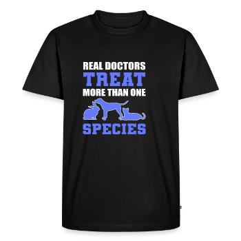 Real doctors veterinarian poison - Men's Premium Organic T-Shirt - black - Front - Nico (187cm)