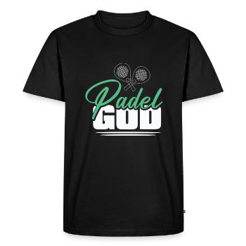 Padel Tennis Paddle Padel Ball Paddling Padel Tennis - Men's Premium Organic T-Shirt - black - Front - Nico (187cm)