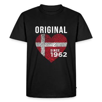 anniversary 1962 original since 1962 Denmark - Men's Premium Organic T-Shirt - black - Front - Nico (187cm)