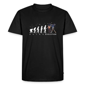 Astronomie Evolution Astrophotographie Cadeau - T-shirt Premium bio Homme - noir - Devant - Nico (187cm)