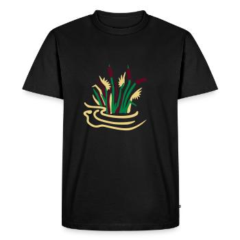 Reed Pond - 3 Vector Couleur - T-shirt Premium bio Homme - noir - Devant - Nico (187cm)