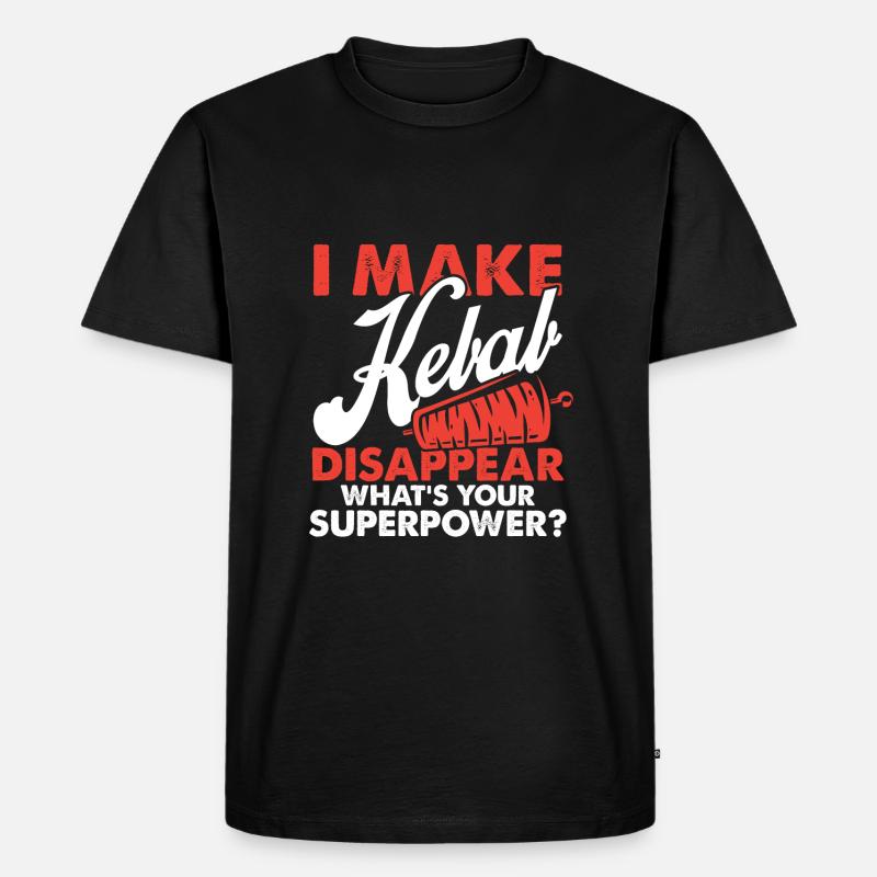döner kebab - Männer Premium Bio T-Shirt - Schwarz