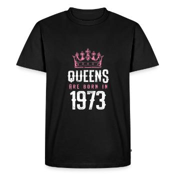born en 1973 - T-shirt Premium bio Homme - noir - Devant - Nico (187cm)