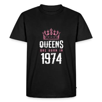born en 1974 - T-shirt Premium bio Homme - noir - Devant - Nico (187cm)
