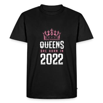 born en 2022 - T-shirt Premium bio Homme - noir - Devant - Nico (187cm)