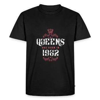 né en 1962 - T-shirt Premium bio Homme - noir - Devant - Nico (187cm)