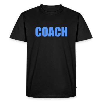 Coach - T-shirt Premium bio Homme - noir - Devant - Nico (187cm)