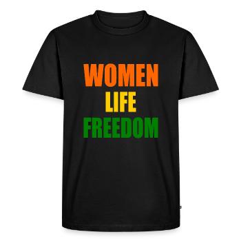 Women life freedom - T-shirt Premium bio Homme - noir - Devant - Nico (187cm)