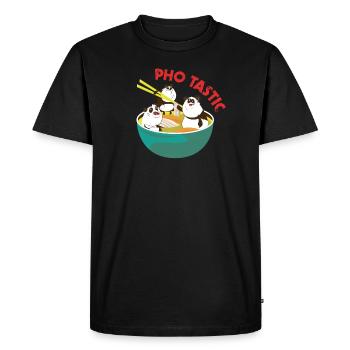 Soupe Pho Tastic Vietnam Panda Asia - T-shirt Premium bio Homme - noir - Devant - Nico (187cm)