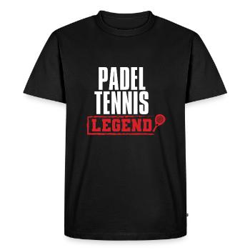 Padel Tennis Paddle Padel Ball Paddling Padel Tennis - Men's Premium Organic T-Shirt - black - Front - Nico (187cm)