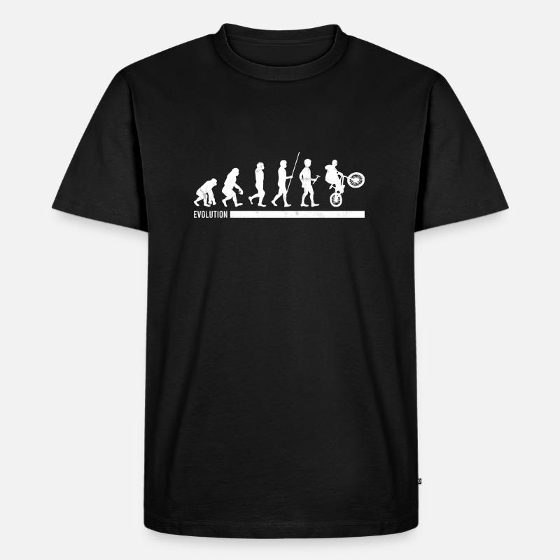 Evolution BMX Tshirt Design - Men's Premium Organic T-Shirt - black
