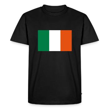 ireland flag - T-shirt Premium bio Homme - noir - Devant - Nico (187cm)