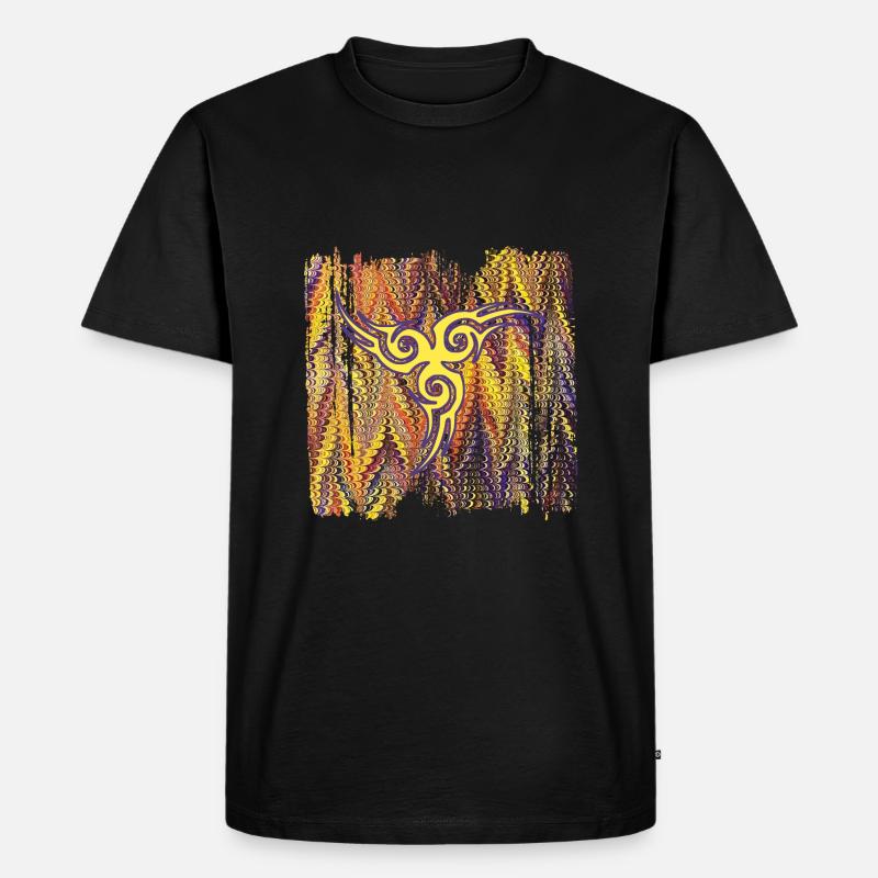keltisches symbol 17 e 281 - Männer Premium Bio T-Shirt - Schwarz