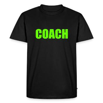 Coach - T-shirt Premium bio Homme - noir - Devant - Nico (187cm)
