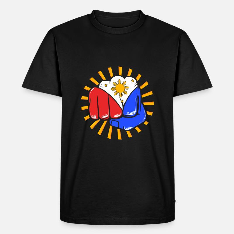 Philippinisch Philippinen - Männer Premium Bio T-Shirt - Schwarz