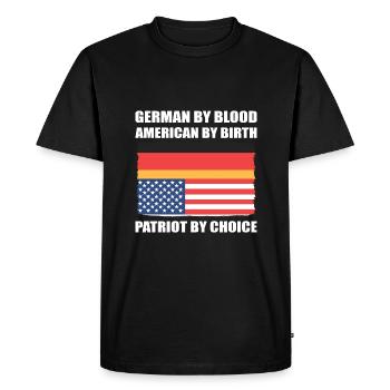 American German - Men's Premium Organic T-Shirt - black - Front - Nico (187cm)