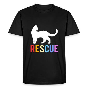 Sauvetage des animaux Droits des animaux Refuge pour animaux de sauvetage des animaux - T-shirt Premium bio Homme - noir - Devant - Nico (187cm)