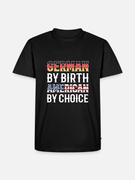 American German - Men's Premium Organic T-Shirt - black