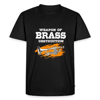 Trombone - T-shirt Premium bio Homme - noir - Devant - Nico (187cm)