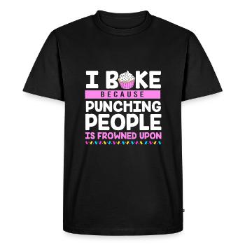 Gâteau Tartelette Décoration Gâteau - T-shirt Premium bio Homme - noir - Devant - Nico (187cm)